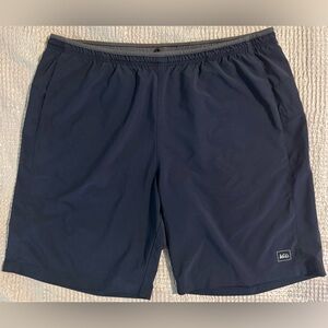 REI Co-op Trail Running Shorts Mens Large Navy Lightweight 9” Inseam Athletic 🏕️